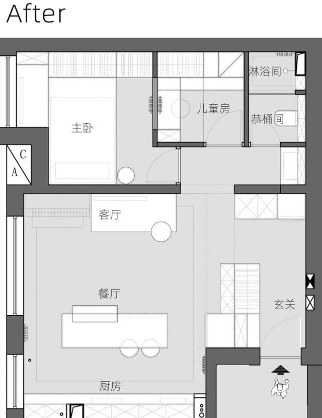 看了她55㎡家才知道什么是“神仙设计”！全屋收纳无敌超实用(图2)