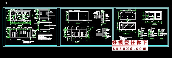 公共厕所建筑方案CAD图(图2)